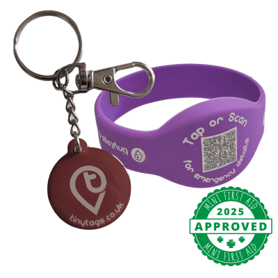 Everyday Duo Bundle: 1 tinytag and 1 wristband